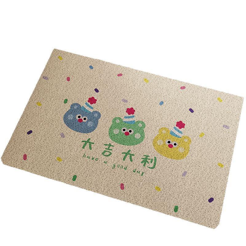 Cartoon Anti-slip Entrance Mat: Silk Loop, Dirt-resistant, Easy To Clean, Wear-resistant, Cuttable