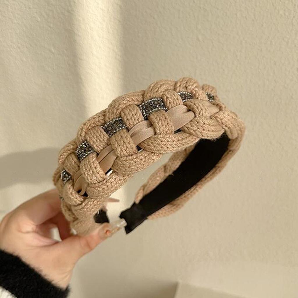 PROLY New Fashion Headband For Women Wide Side Braided Turban Classic Headwear For Adult Hair Accessories