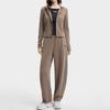 FILA Original Fashion Lifestyle Series Slim Fit Knitted Hooded Zip Jacket Women jackets F11W629502F-BN