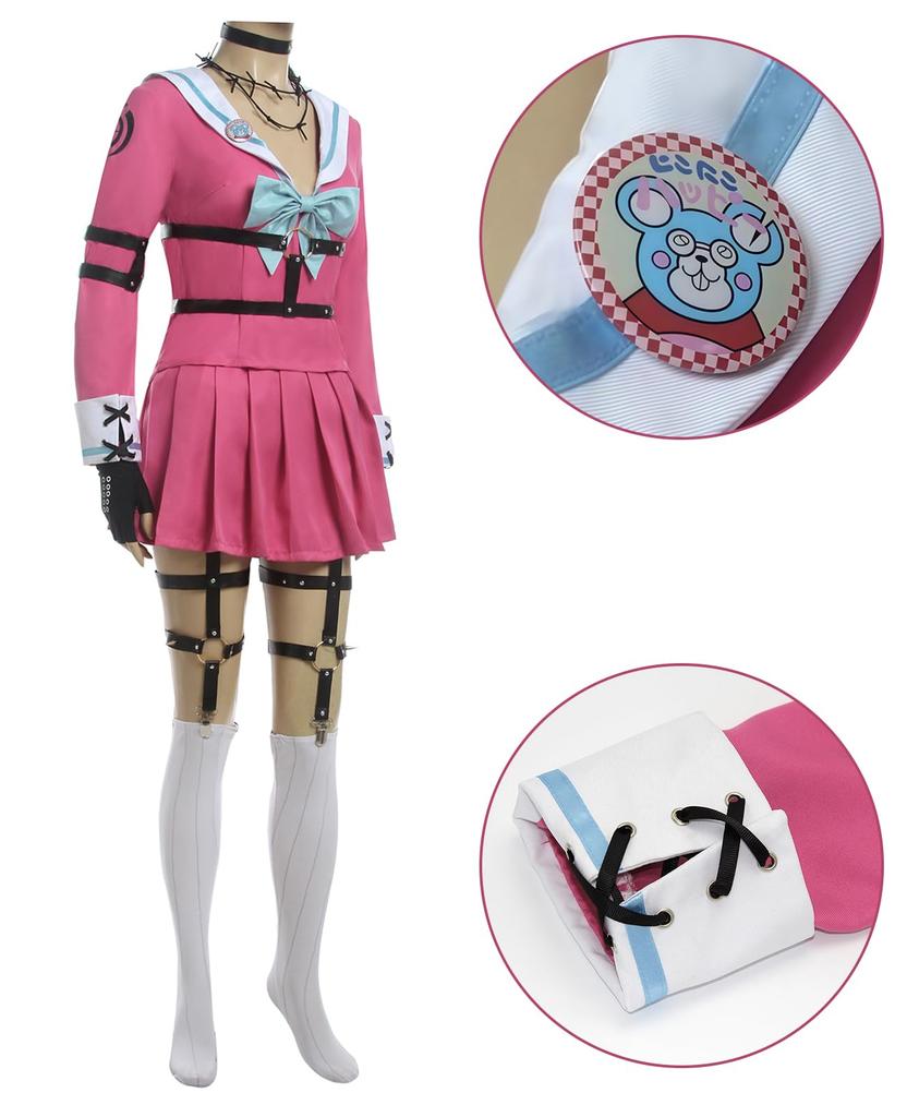 [CR ROLECOS] Miu Iruma Cosplay Costume, Uniform, COSPLAY (Miu Iruma, XL)