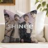 Kpop Band SShinee Cushion Cover Eco Linen Pillow Case DoubleSided Print Breathable Durable Zipper Home Decor Gift