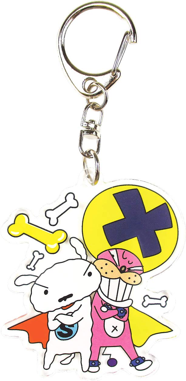 

Tees Factory Acrylic Keychain Crayon Super x x Die-cut Shin-chan Shiro/Collection 5.3 10.9 0.3cm KS-5521701SS