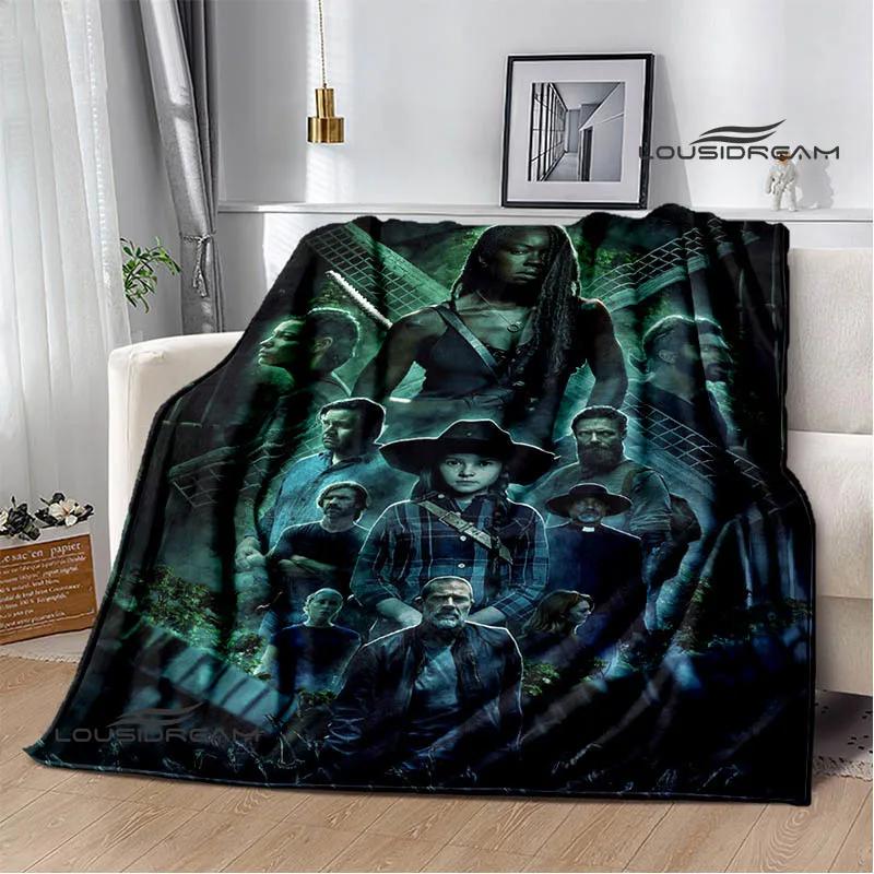 The Walking Dead Print Throw Blanket Soft Flannel Picnic Blanket Warm Cozy Bed Linen Birthday Gift