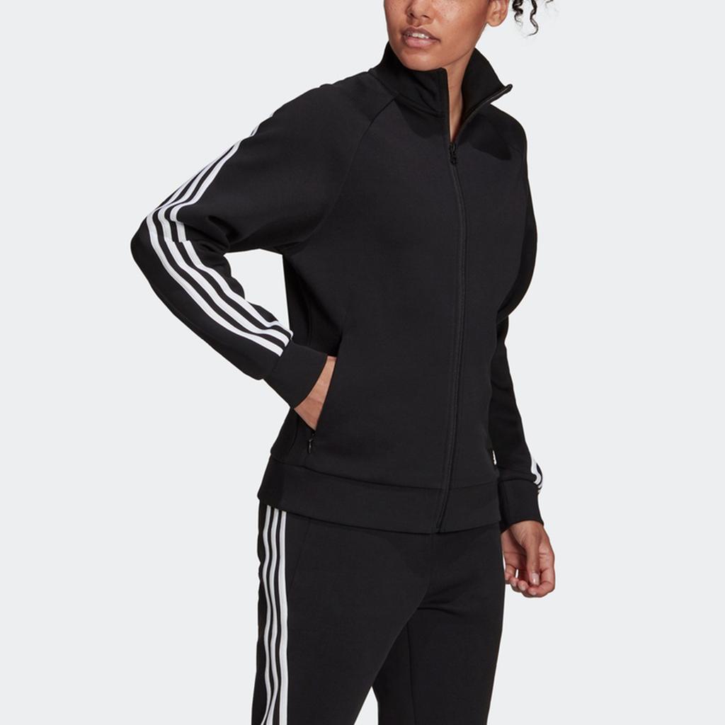 Adidas W Fi 3S TT Retro Sports Style Striped Jacket Women Jacket Black H57298