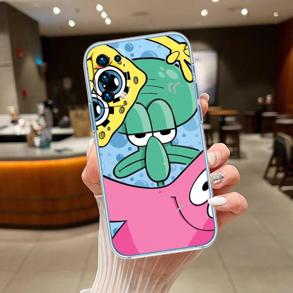 SpongeBob Patrick Star Phone Case for Motorola Edge 20 30 S30 40 50 Fusion Lite Plus Pro Neo Ultra One Hyper Power Action Zoom Macro Vision