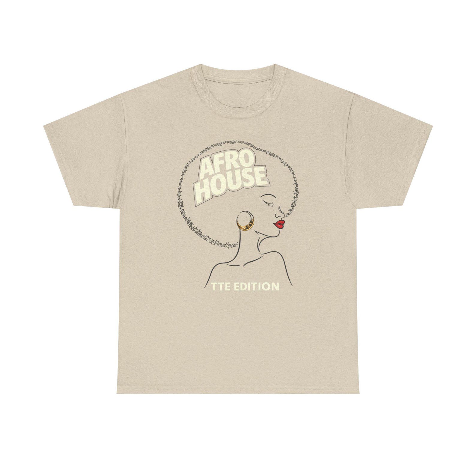 Afro House Graphic Tee | Afrocentric Music Illustration Tee S