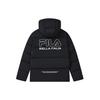 FILA Loose Casual Hooded Logo Simple Long Sleeve Down Jacket Unisex Outerwear Black F11U249902F-BK