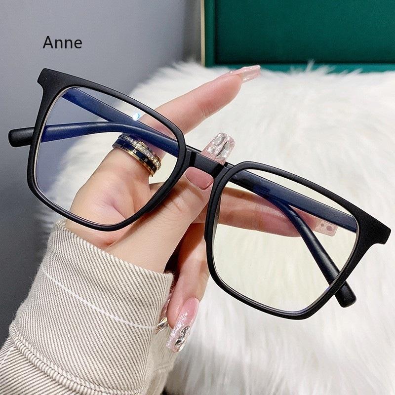 Anti-Blue Light Glasses for Women Men Transprent Big Square Frame Blue Light Blocking Computer Eye Protection Glasses Googles