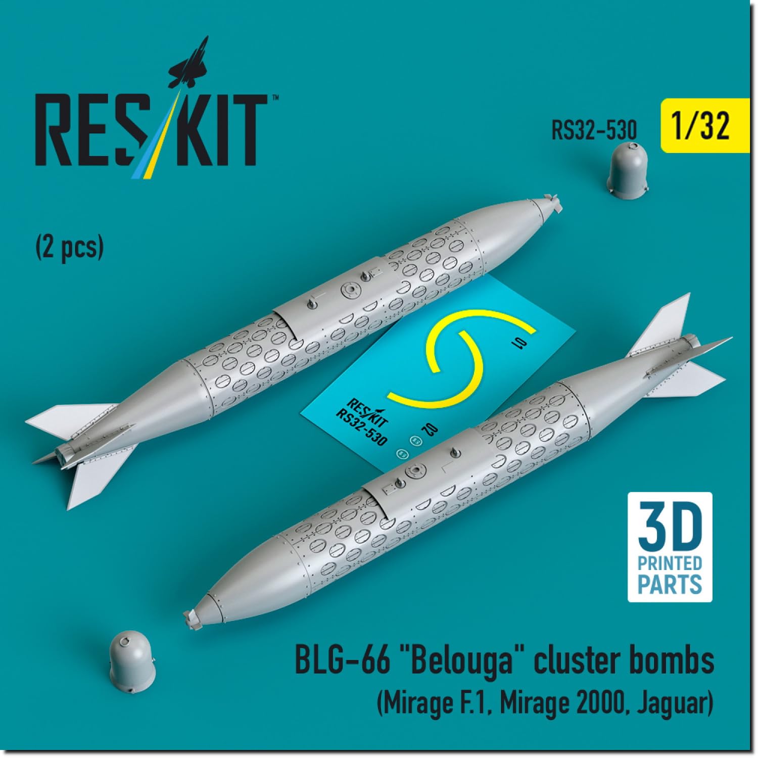 

Reskit Beluga Cluster Bomb 2 Pieces Plastic Model Parts 1/32 BLG-66 RSK32-0530 (Airplane)