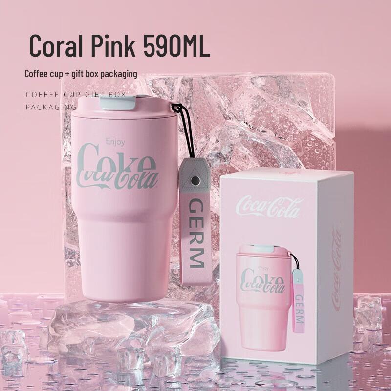 Germ Coca-Cola Insulated Flip-Lid Coffee Mug
