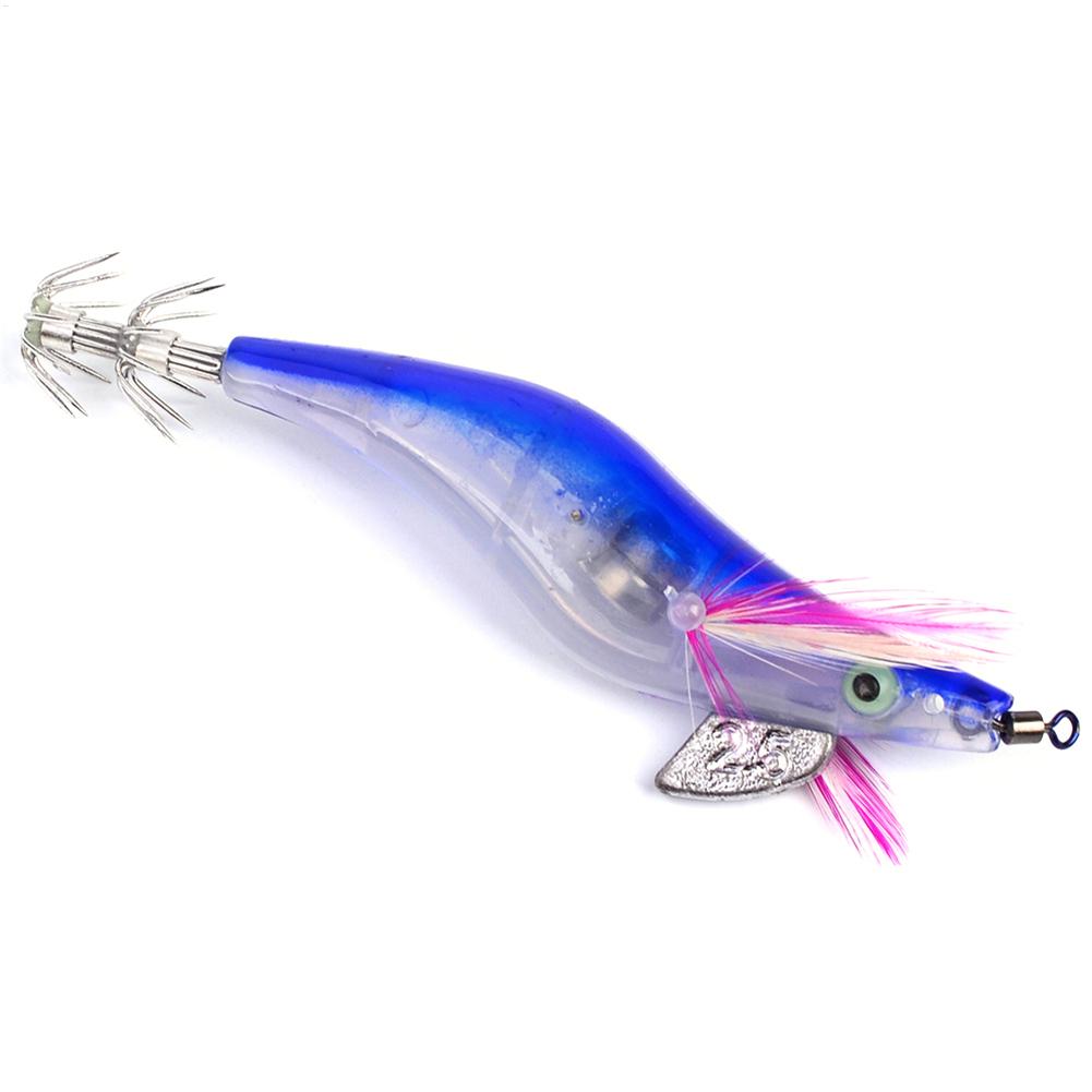 Fishing Lures Luminous Shrimp Octopus Cuttlefish Squid Bait Jig Night Fishing Blow Barrel Squid Hook Ocean Boat Fishing
