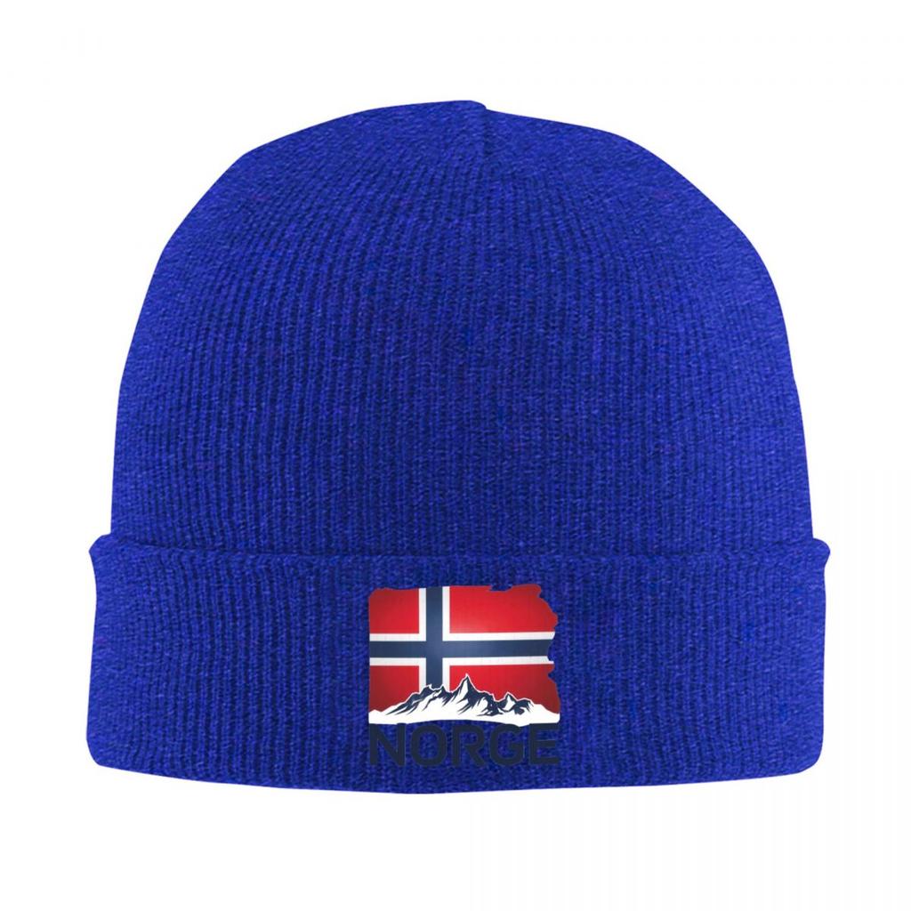 Berretto Lavorato a Maglia Caldo con Bandiera Norvegese Moda Cappello Berretto Autunno Inverno Cappelli Beanie da Esterno per Uomo Donna Adulto