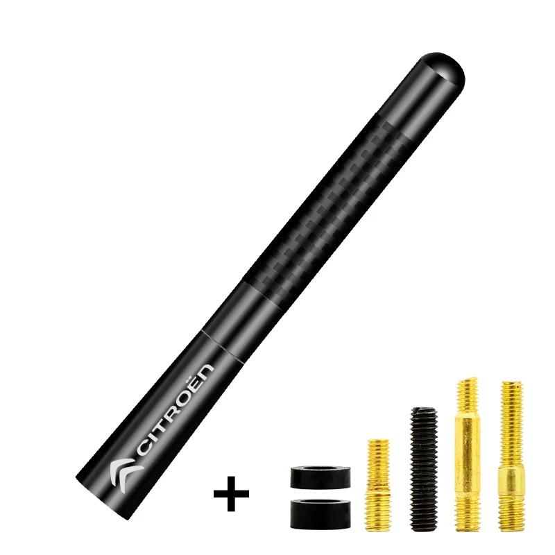 Adesivo de Antena de Rádio Curta de Fibra de Carbono Para Citroen C4 C5 C3 C2 C1 C4L C6 Picasso Saxo C-ELYSEE VTS Acessórios de Estilo de Carro