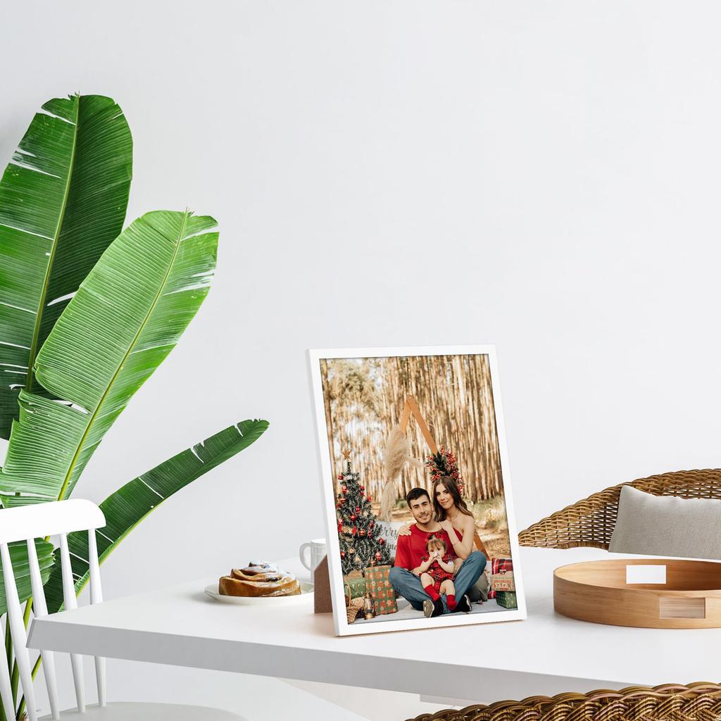 Vasemouh A4 Award Frame Wall Mounted and Tabletop Frame 210x297mm Photo Frame White 1 Piece