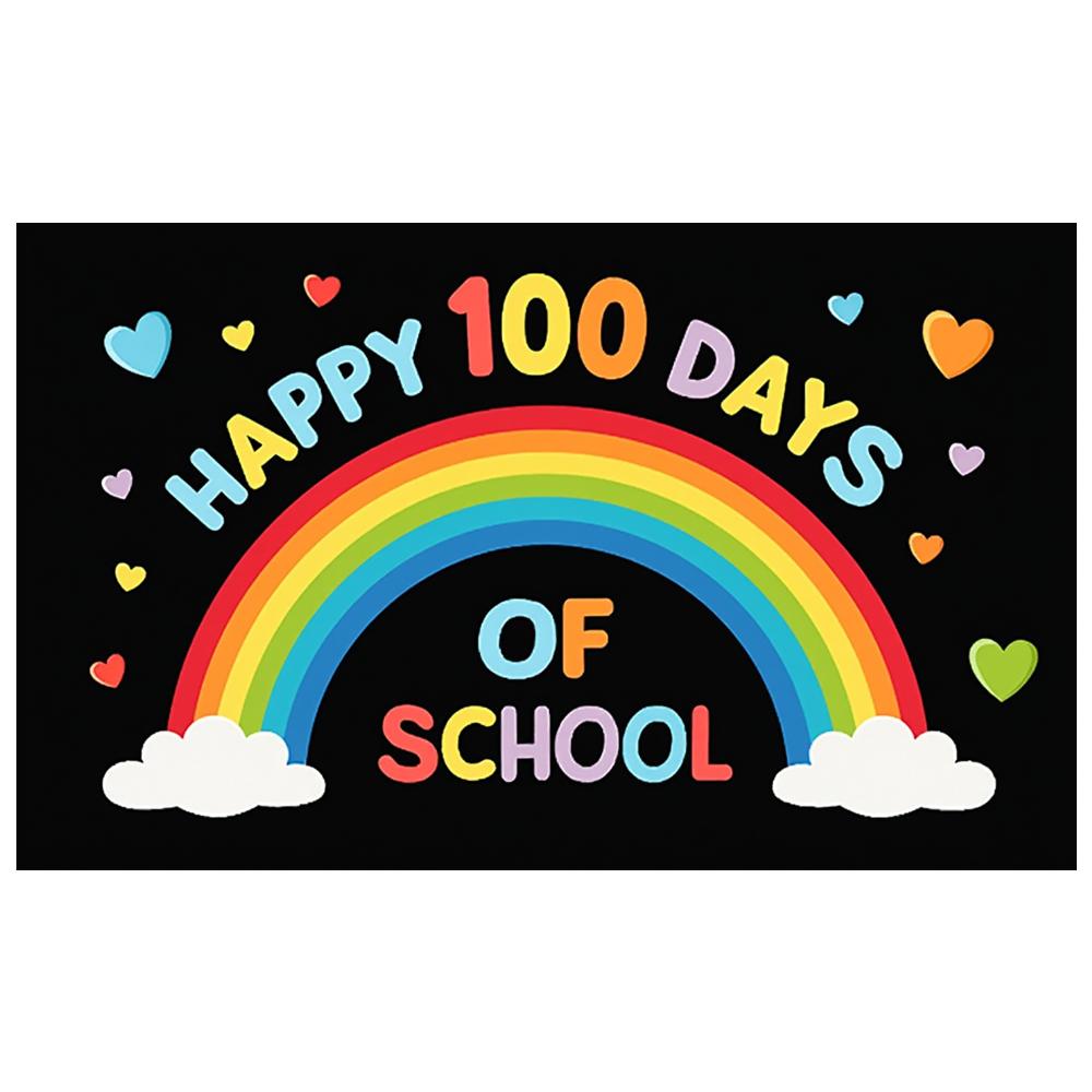 Rainbow Party decorations Decorative Lightweight Durable Photo booth backdrop Unique Event poster for Classroom