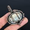 Kyanite 999 Copper Wire Wrapped Pendant, Handmade Gemstone Pendant Jewelry, Gifts For Wife Brand New Pendant