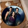 vampire Saga Romance Round Rug for Livingroom,Bedroom, Palyroom, Chair Rug, Area rug, Circle Carpet, Large Size Fan Christmas gift