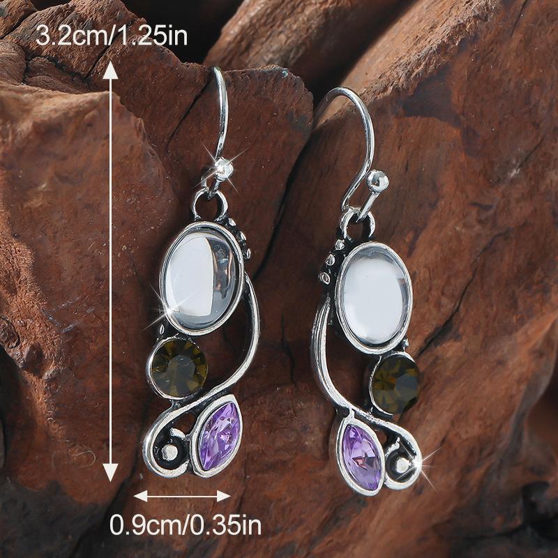 BlingBay Women's Pendant Earrings Retro Dark Style Halloween Gothic Girl Party Birthday Jewelry Gift