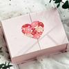 100-500pcs Color Valentine's Day Heart Sticker Birthday Gift Packaging Seal Sticker Party Invitation Decor Sticker Baking Label