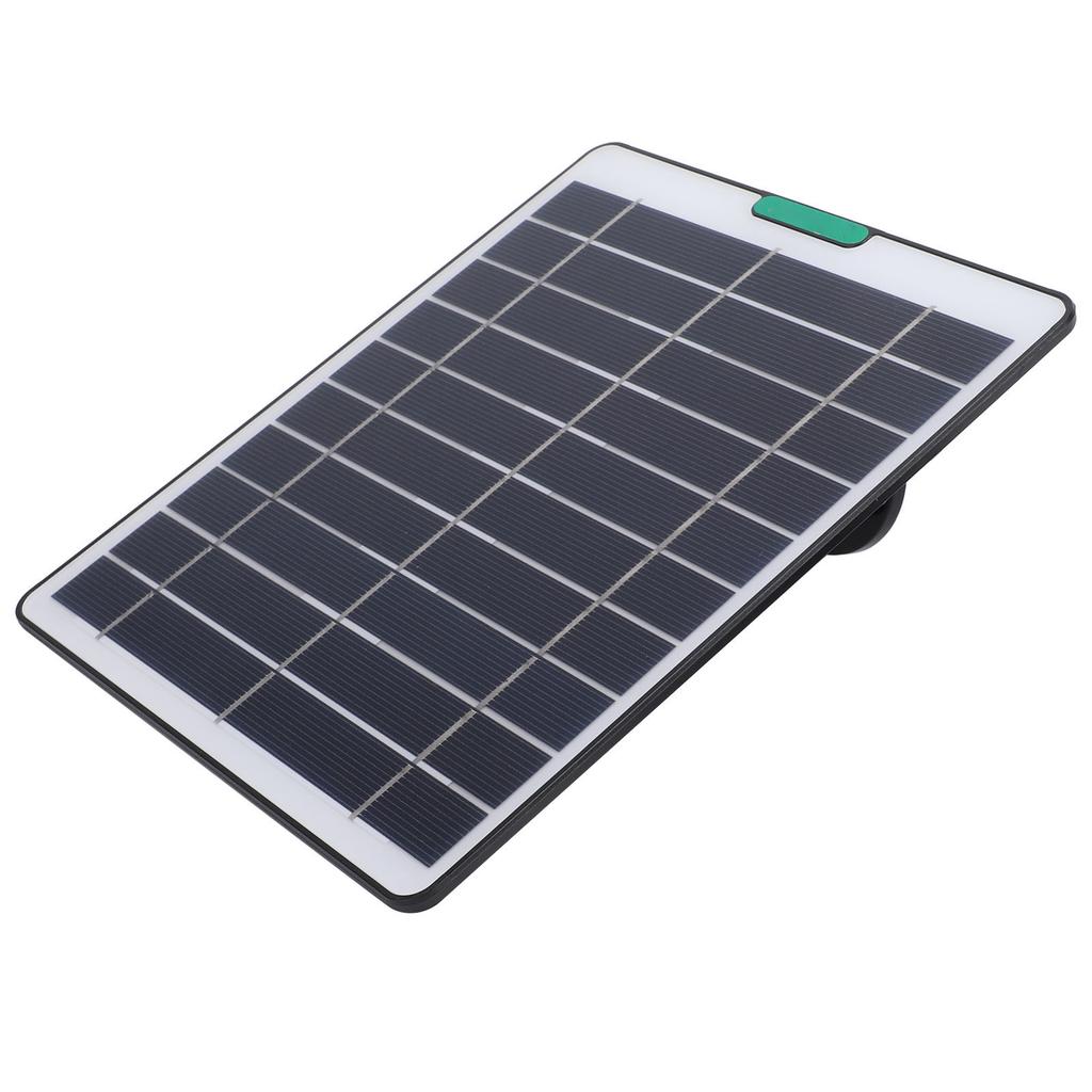 5W Solar Panel Charger Solar Charger with Type C Port for Security Camera Doorbell Outdoor Indoor Use Black