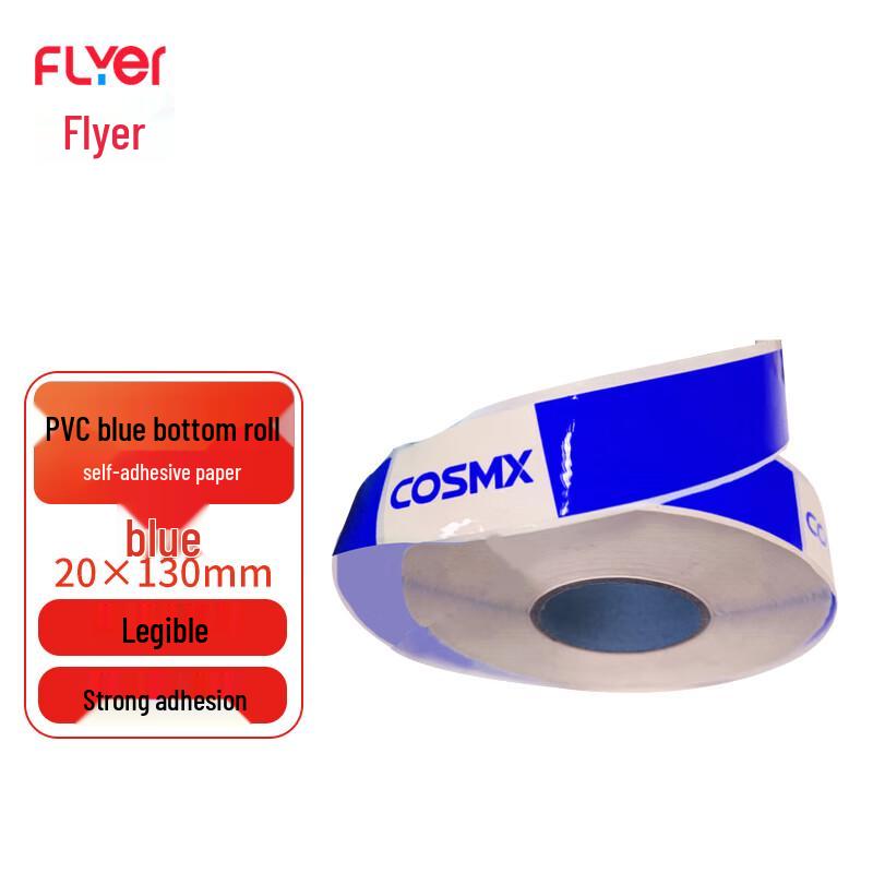 FLYER PVC Blue Base Self-Adhesive Labels