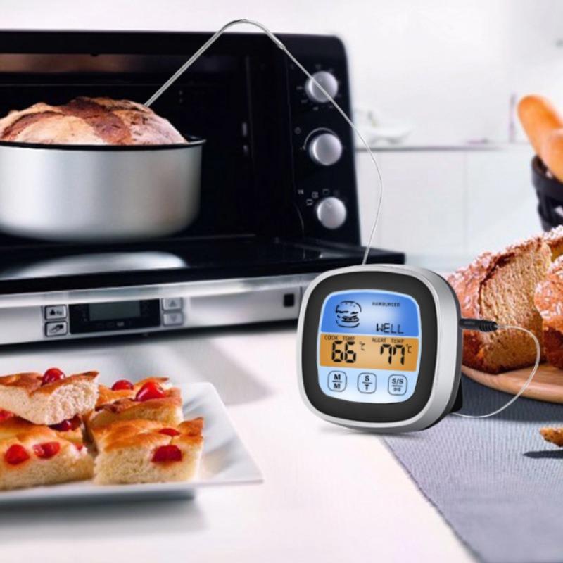 Digital Meat Kitchen Thermometer Stainless Waterproof Meat Temperature Thermometre Probe Oven Cooking BBQ Temperature Meter