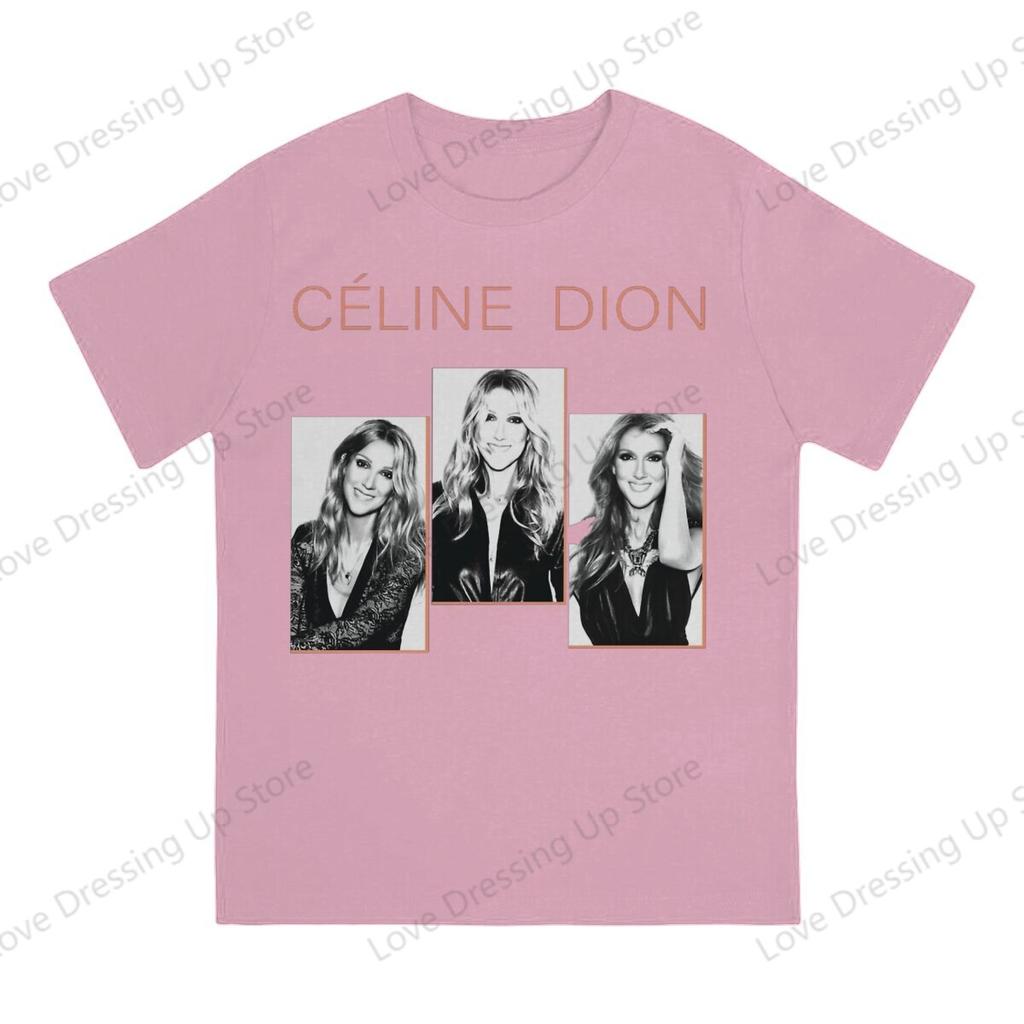 Celine Dion Metal Engraçado Grande Estampado Algodão Unissex Camiseta Manga Curta Camisetas Filme Titanic Tops Hipster
