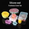 Silicone Stretchable Fresh-Keeping Lid Set - 6-Piece Food Grade for Fruits & Vegetables