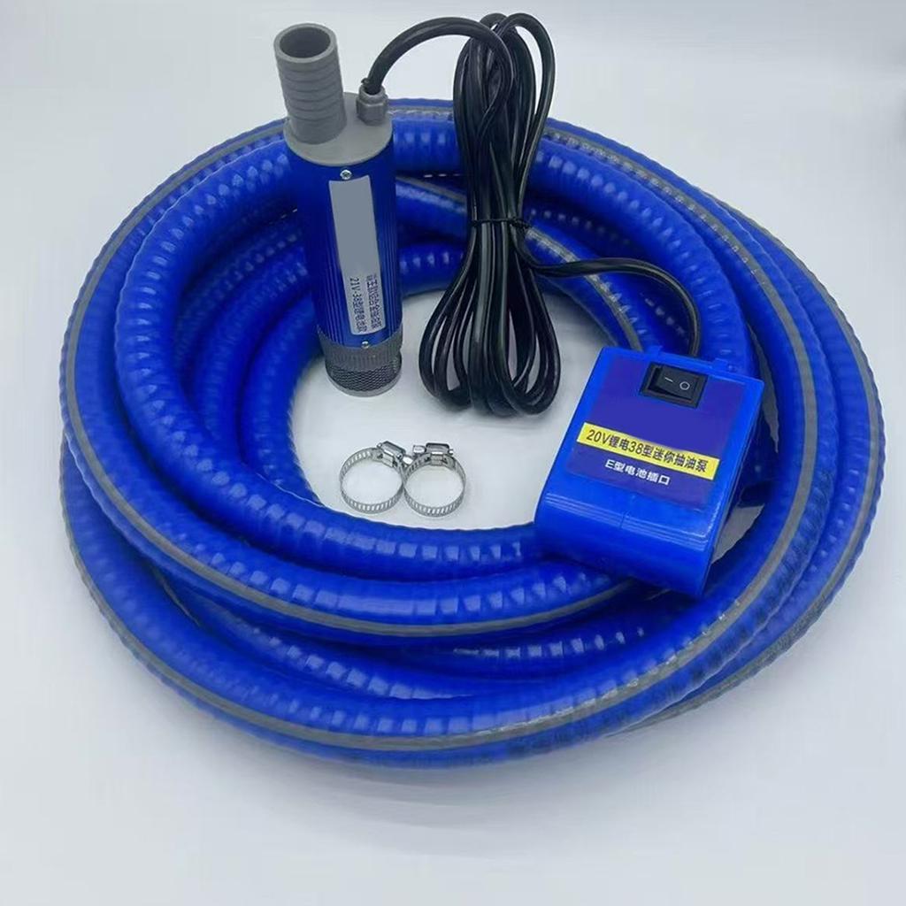 Fluid Transfer Pump Easy Carry Electric Oil Water Pump with Overheat Defense for Fues Water Double Application