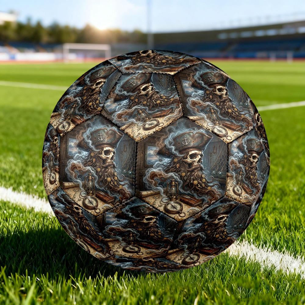 1pc Pirates Treasure Map Size 5 Soccer Ball Professional Match Training Football Indoor &Outdoor Sports Ball Training Ball Lightweight Durable y50