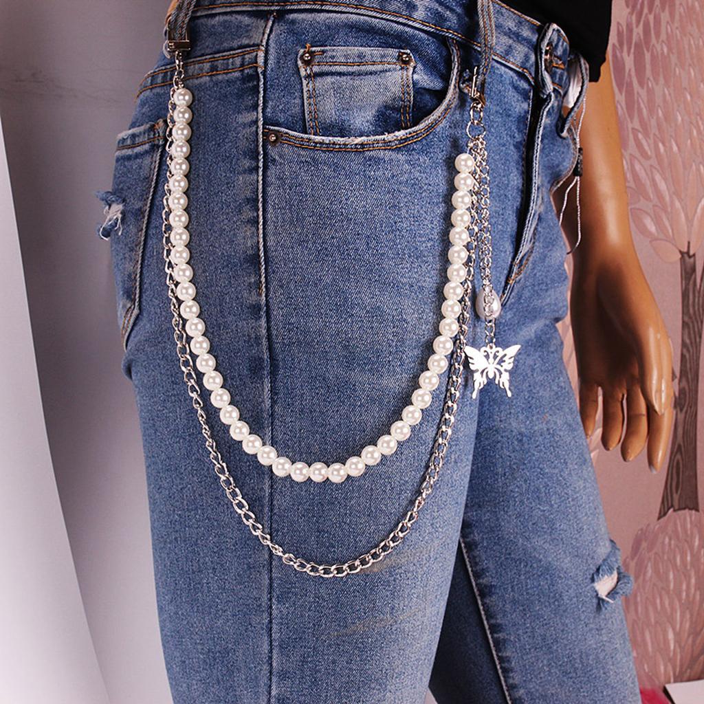 Versatiles Metal Chain Belt Music Festival Chain Street Performances Chain Belt for Daily Commutes Parties and Dates