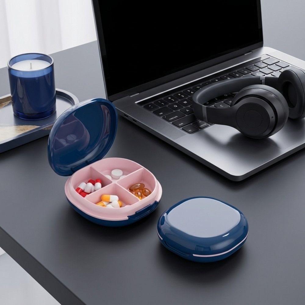 3 Grid Pill Box 4 Grid Granule Storage Box Waterproof Pills Organizer Travel