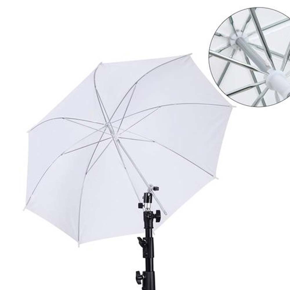 Metal Handle Photography Umbrella White Soft Photography Light Reflector  General Camera
