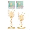 Metal Candlestick Holder Vintage Candle for Home Table Decoration, Wedding, Banquet