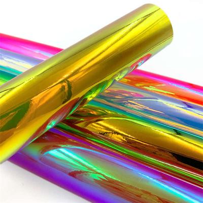 Back Adhesive Holographic Color-Changing Self-Adhesive PVC Vinyl Film Craft Colorful Iris Sticker