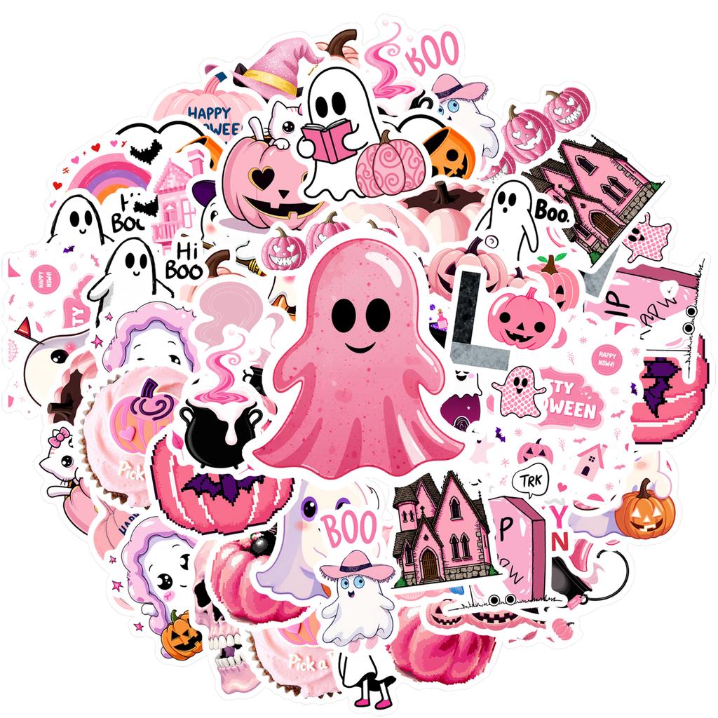 35pcs Whimsical Halloween Stickers Cute Witch DIY Stickers Funny Stickers For Laptop Luggage Scrapbook Diary Sticker DIY