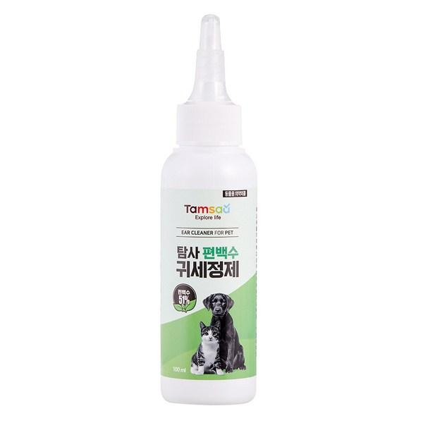 Exploration Mild Cypress Water Pet Ear Cleanser 100ml, Korean pet shampoo