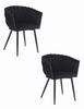 Orion Chair - Black Velvet X 2