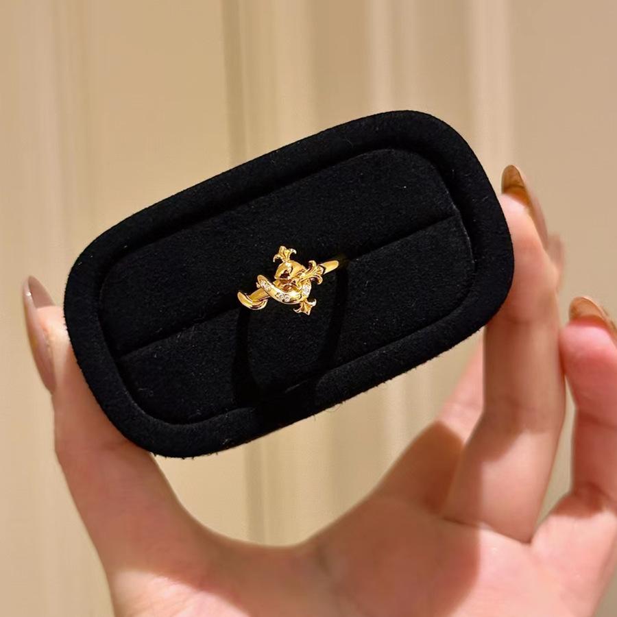 Year Of The Snake High-End Scepter Spirit Snake Necklace Iris Cross Light Luxury Niche Cold Sweater Chain Ring Set