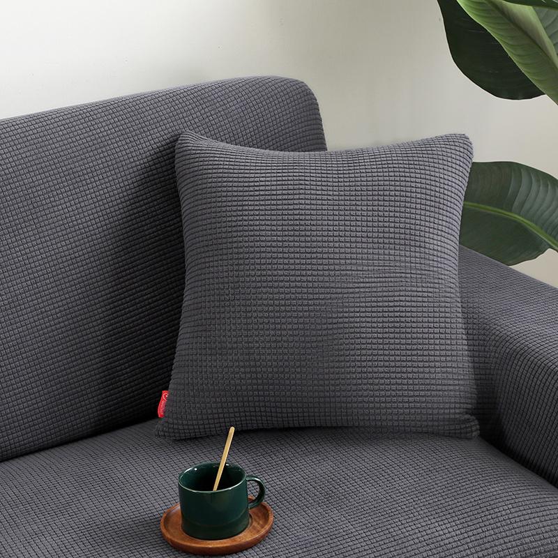 Solid Color Pillowcase Simple Throw Pillow Case For Sofa Car Home Decorative Corn Velvet Cushion Cover Decor