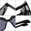 SHAUNA New Hip Hop Double Color Sunglasses Women Fashion Gradient Eyewear Shades UV400 Men Square Unique Sun Glasses