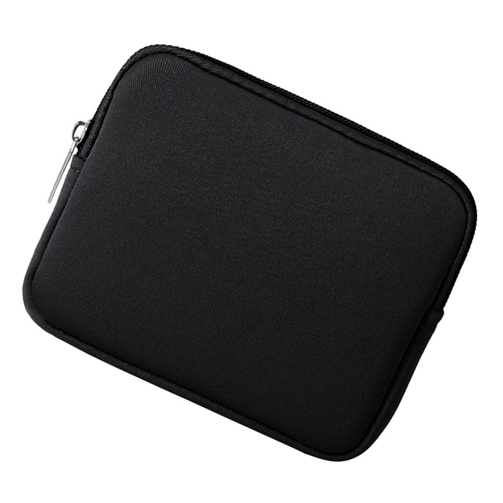 Nylon Electronic Bag Organizer for Headphones, Phone Cables, USB Cables , Black, 16x13x1.5cm