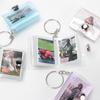 Snap Button Design Mini Photo Album With Keychain Portable Pocket Album  Photo Sticker