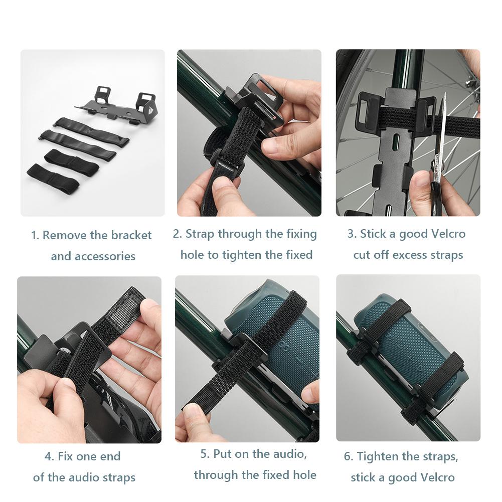 Speaker Stand Bracket Metal Water Cup Strap Holder Elastic Diameter 5-10cm Equipment for Bluetooth-compatible Speakers