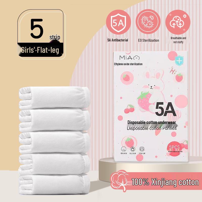Children's Disposable Cotton Boxer Briefs: Comfortable, Sterile, Travel-Ready Underwear for Boys and Girls.