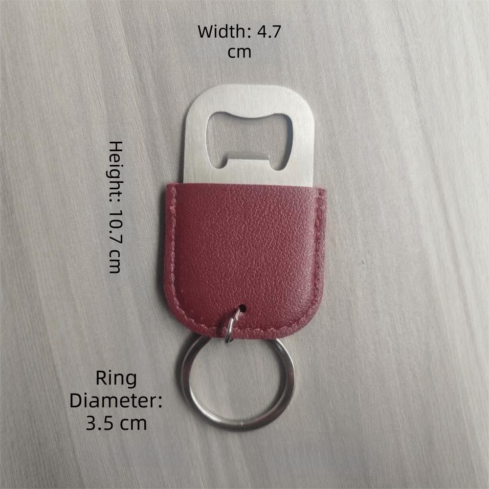 Stainless Steel Keychain Bottle Opener Portable Beer Cap Opener Key Ring  Home Bar Accessories