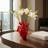 Vase Ornament, Heart Shape Decorative Vase for Flower Arrangement Decoration, Bedroom Living Room Balcony Garden Windowsill Home Decor