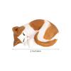 Adorable Side-Sleeping Cat Statue Premium Plastic Desktop Ornament for Home Decor Living Room Bedroom Tabletop Decoration Kitten