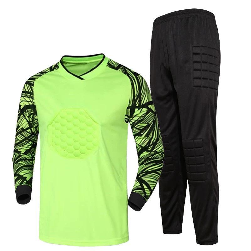 Goalkeeper Long Sleeve Padded Jersey Set - Anti-Fall, Anti-Collision Football Uniform