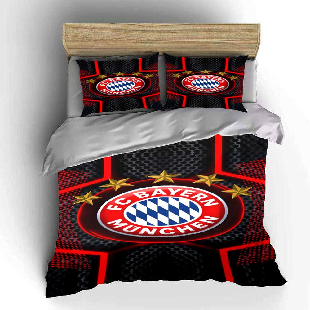 Logo FC Bayern Monaco. Set lenzuola Set copripiumino Copripiumini Federe(1 * Copripiumino 2 * Federe senza imbottitura per piumino)